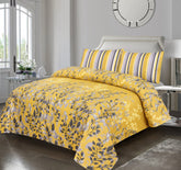 Yellow Beauty Bedsheet Set 3 Pcs BS#115 (Premium)