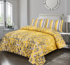Yellow Beauty Bedsheet Set 3 Pcs BS#115 (Premium)