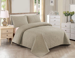 QUILTED BEDSHEET SET - 3 PCS - #BRS18