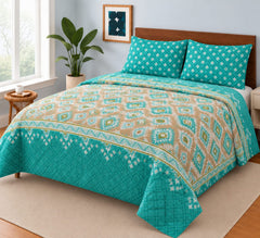 ATTRACTIVE BEAUTY KING SIZE BEDSHEET 3 PCS SL# 15 (Premium)