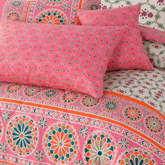 MUSTANG PINK 7-PCS KING SIZE COMFERTER SET CS#0101