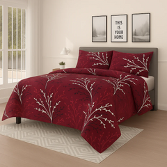 ASTER FLOWER Bedsheet Set 3 Pcs BS#126090 (Premium)
