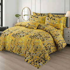 Yellow Beauty Comferter Set 7-Pcs CS#005