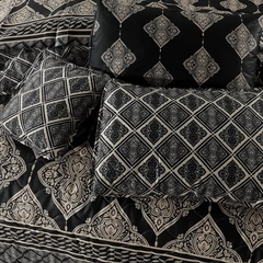 BLACK ROSE King size Comferter Set 7-Pcs#0255