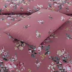Pink Flower Bedsheet Set 3 Pcs BS#108 (Premium)