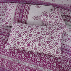 BLUISH FLOWER 7-PCS KING SIZE COMFERTER SET CS#205