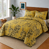 Yellow Beauty Bedsheet Set 3 Pcs BS#115 (Premium)