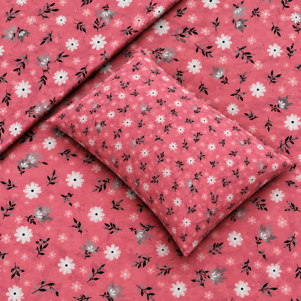 LIGHTNESS PINK FALORI SINGLE BESHEET 2 PCS  SET  -PC 17 (Premium)