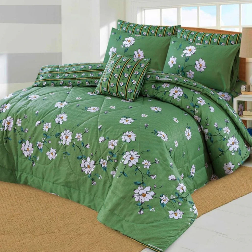 Jasmine Charcoal Comferter Set 7-Pcs CS#017