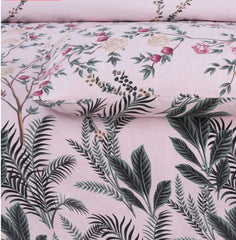 ROSEMARY PINKISH  Bedsheet Set 3 Pcs BS#220 (Premium)