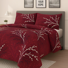 ASTER FLOWER  Bedsheet Set 3 Pcs BS#126090 (Premium)