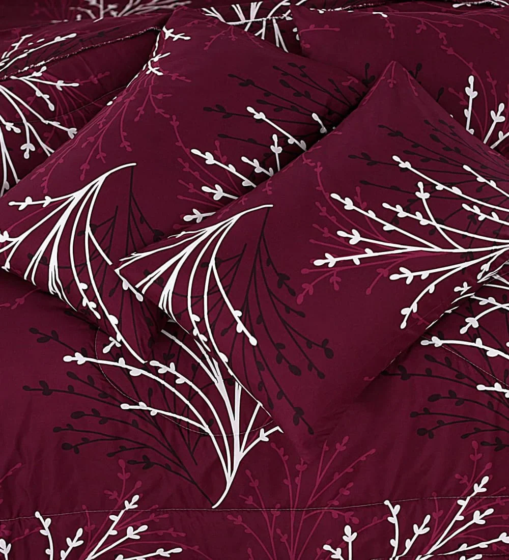 ASTER FLOWER  Bedsheet Set 3 Pcs BS#126090 (Premium)