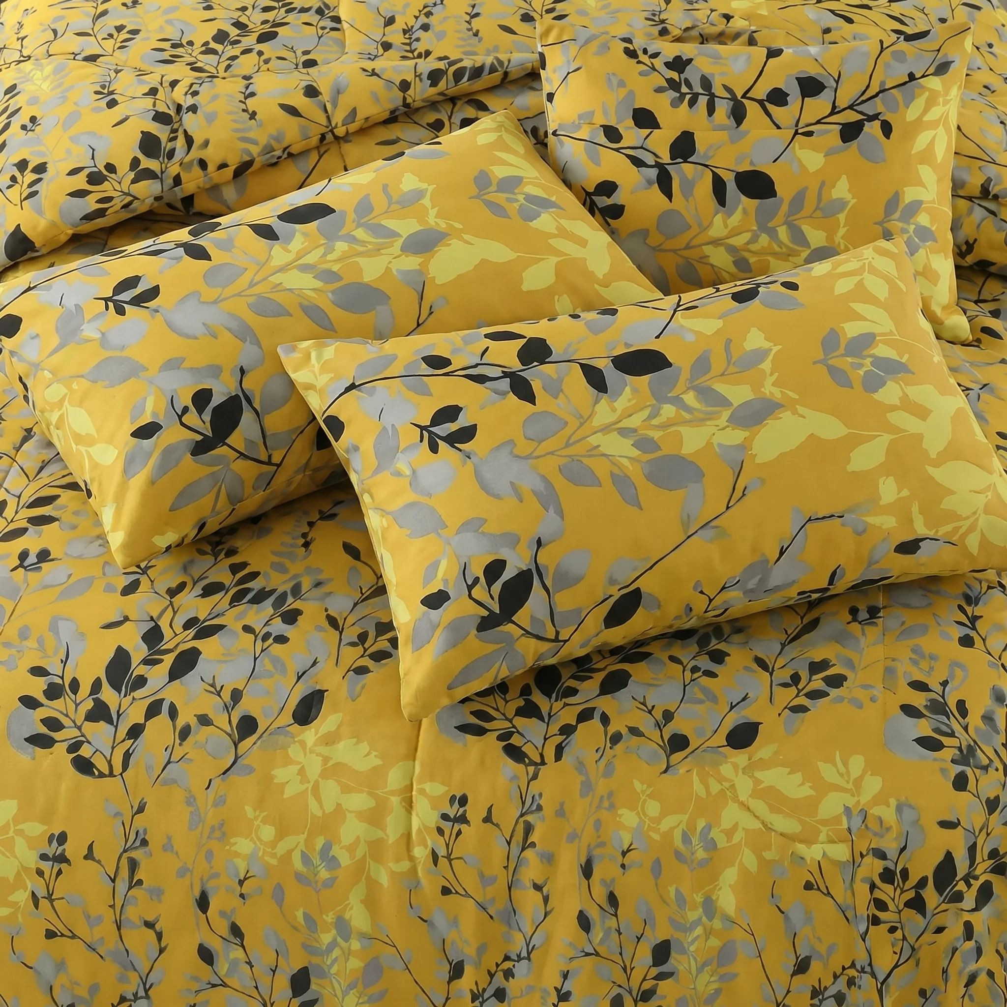 Yellow Beauty Bedsheet Set 3 Pcs BS#115 (Premium)