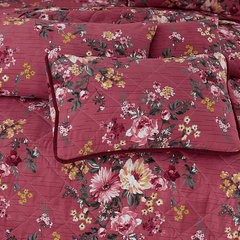 Pink Flower Comferter Set 7-Pcs CS#018