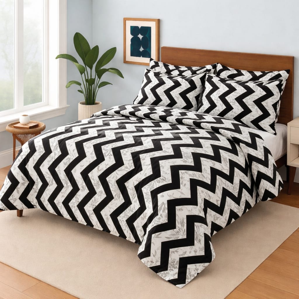 ZIB PHOOL   Bedsheet Set 3 Pcs BS#1260901 (Premium)
