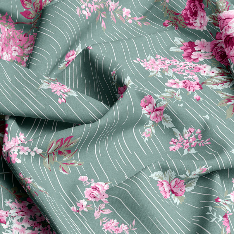 WATER LILY  Bedsheet Set 3 Pcs BS#321 (Premium)