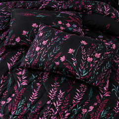BLACK HOCKS FLOWER  Bedsheet Set 3 Pcs BS#167656 (Premium)
