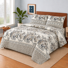 JASMINE LIGHT Bedsheet Set 3 Pcs BS#177770 (Premium)