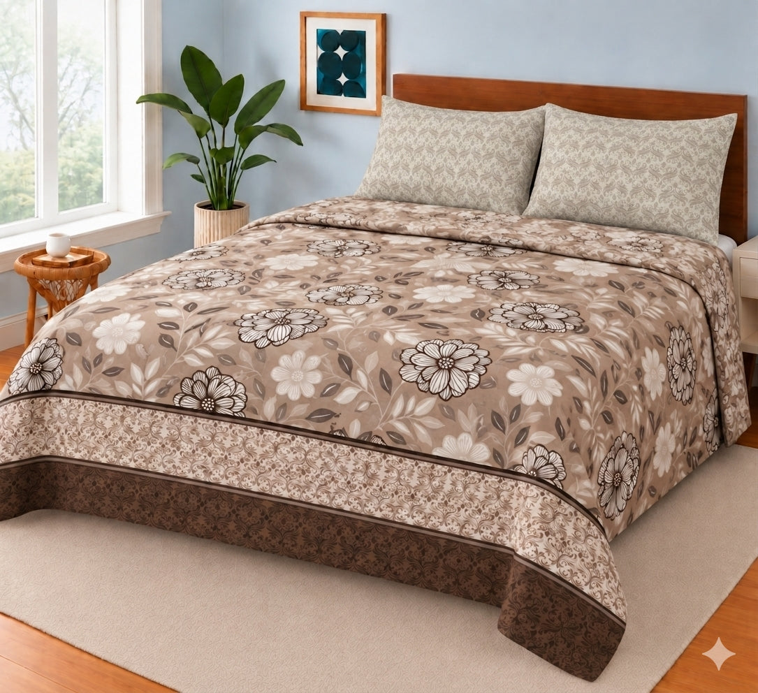 Daremy Flower   KING SIZE BEDSHEET 3 PCS  SL# 22 (Premium)