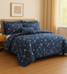 DAY LILY  Bedsheet Set 3 Pcs BS#1209045 (Premium)